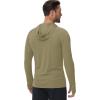image:imageBoladeci Mens UPF 50 Sun Protection Lightweight Hoodie Shirts Long Sleeve Fishing Shirt SPF UV Hiking SwimOlive Drab