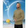 image:imageBoladeci Mens UPF 50 Sun Protection Lightweight Hoodie Shirts Long Sleeve Fishing Shirt SPF UV Hiking SwimOlive Drab