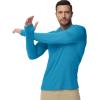 image:imageBoladeci Mens UPF 50 Sun Protection Lightweight Hoodie Shirts Long Sleeve Fishing Shirt SPF UV Hiking SwimTeal