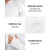 image:imageBoladeci Mens UPF 50 Sun Protection Lightweight Hoodie Shirts Long Sleeve Fishing Shirt SPF UV Hiking SwimWhite