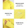 image:imageBoladeci Mens UPF 50 Sun Protection Lightweight Hoodie Shirts Long Sleeve Fishing Shirt SPF UV Hiking SwimYellow