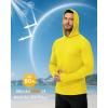 image:imageBoladeci Mens UPF 50 Sun Protection Lightweight Hoodie Shirts Long Sleeve Fishing Shirt SPF UV Hiking SwimYellow