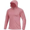 image:imageBoladeci Mens UPF 50 Sun Protection Lightweight Hoodie Shirts Long Sleeve Fishing Shirt SPF UV Hiking SwimDusty Pink