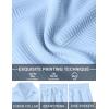 image:imageUOUA Mens Short Sets 2 Piece Summer Outfits Jacquard Short Sleeve Button Down Shirt and Shorts SetLightblue