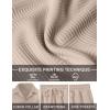 image:imageUOUA Mens Short Sets 2 Piece Summer Outfits Jacquard Short Sleeve Button Down Shirt and Shorts SetLightkhaki