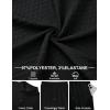 image:imageUOUA Mens Summer Outfits Waffle Knit 2 Piece Short Sets Casual Button Down Shirt amp ShortsBlack