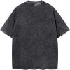 image:imageUOUA Women Oversized Graphic TShirt Casual Cotton Tees Printed Summer TopsWashed Black