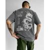 image:imageUOUA Mens Graphic Tees Vintage Oversized TShirts Casual Acid Wash Cotton Streetwear S2XLDragongrey