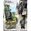 image:imageUOUA Mens Graphic Tees Vintage Oversized TShirts Casual Acid Wash Cotton Streetwear S2XLDragongrey