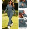 image:imageUOUA Womens 2 Piece Set Long Sleeve Jacket amp Ankle Length Workout Flare Leggings Casual Matching Outfit Tracksuit Sweatsuit28 InseamBlack