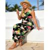 image:imageUOUA Women Summer Maxi Dresses Plus Size Casual Hawaiian Sundress Sleeveless Loose Split Beach Dress with PocketsVpineapple Flamingo