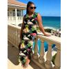 image:imageUOUA Women Summer Maxi Dresses Plus Size Casual Hawaiian Sundress Sleeveless Loose Split Beach Dress with PocketsVpineapple Flamingo