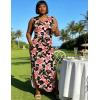 image:imageUOUA Women Summer Maxi Dresses Plus Size Casual Hawaiian Sundress Sleeveless Loose Split Beach Dress with PocketsVpink Lily