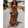 image:imageUOUA Women Summer Maxi Dresses Plus Size Casual Hawaiian Sundress Sleeveless Loose Split Beach Dress with PocketsVswirl Tie Dye