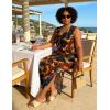 image:imageUOUA Women Summer Maxi Dresses Plus Size Casual Hawaiian Sundress Sleeveless Loose Split Beach Dress with PocketsVswirl Tie Dye