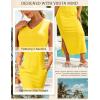 image:imageUOUA Women Summer Maxi Dresses Plus Size Casual Hawaiian Sundress Sleeveless Loose Split Beach Dress with PocketsVtropical Leopard