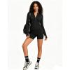 image:imageUOUA Womens Workout Set 2 Piece Gym Outfit Long Sleeve Zip Top Jacket High Waisted Tummy Control Shorts Athletic WearPink