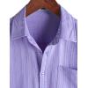 image:imageVATPAVE Mens Casual Button Down Short Sleeve Shirt Textured Hawaiian Shirt Summer Vacation Beach Shirts with PocketLavender