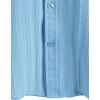image:imageVATPAVE Mens Casual Button Down Short Sleeve Shirt Textured Hawaiian Shirt Summer Vacation Beach Shirts with PocketSky Blue