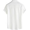 image:imageVATPAVE Mens Casual Button Down Short Sleeve Shirt Textured Hawaiian Shirt Summer Vacation Beach Shirts with PocketWhite