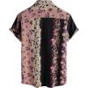 image:imageVATPAVE Mens Casual Short Sleeve Button Down Shirts Regular Fit Hawaiian Summer ShirtBlack Brown