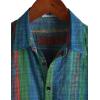 image:imageVATPAVE Mens Casual Short Sleeve Button Down Shirts Regular Fit Hawaiian Summer ShirtBlue Green