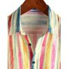 image:imageVATPAVE Mens Casual Short Sleeve Button Down Shirts Regular Fit Hawaiian Summer ShirtBlue Pink
