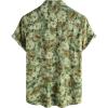 image:imageVATPAVE Mens Casual Short Sleeve Button Down Shirts Regular Fit Hawaiian Summer ShirtBrown Green