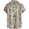 image:imageVATPAVE Mens Casual Short Sleeve Button Down Shirts Regular Fit Hawaiian Summer ShirtCoffee White