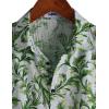 image:imageVATPAVE Mens Casual Short Sleeve Button Down Shirts Regular Fit Hawaiian Summer ShirtGreen Gray