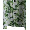 image:imageVATPAVE Mens Casual Short Sleeve Button Down Shirts Regular Fit Hawaiian Summer ShirtGreen Gray