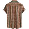 image:imageVATPAVE Mens Casual Short Sleeve Button Down Shirts Regular Fit Hawaiian Summer ShirtOrange Red