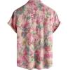 image:imageVATPAVE Mens Casual Short Sleeve Button Down Shirts Regular Fit Hawaiian Summer ShirtPink
