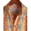 image:imageVATPAVE Mens Casual Short Sleeve Button Down Shirts Regular Fit Hawaiian Summer ShirtPink Red