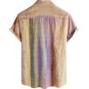 image:imageVATPAVE Mens Casual Short Sleeve Button Down Shirts Regular Fit Hawaiian Summer ShirtPink Yellow
