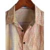 image:imageVATPAVE Mens Casual Short Sleeve Button Down Shirts Regular Fit Hawaiian Summer ShirtPink Yellow