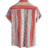image:imageVATPAVE Mens Casual Short Sleeve Button Down Shirts Regular Fit Hawaiian Summer ShirtWhite Red
