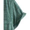 image:imageVATPAVE Mens Chambray Shirt Button Down Short Sleeve Shirt Summer Beach Casual Shirts with Pockets XXLarge Dark Green