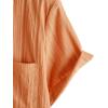 image:imageVATPAVE Mens Cuban Guayabera Shirts Button Down Short Sleeve Shirt Cotton Casual Summer Beach Wedding Shirts with PocketOrange