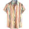image:imageVATPAVE Mens Casual Short Sleeve Button Down Shirts Regular Fit Hawaiian Summer ShirtBlue Pink