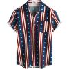 image:imageVATPAVE Mens Hawaiian Flamingo Shirts Casual Tropical Short Sleeve Button Down Shirt Summer Beach ShirtsNavyred