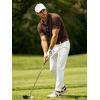 image:imageUOUA Mens Polo Shirt Texture Knitted Button TShirt Casual Short Sleeve Summer Vacation Golf ShirtsBrown
