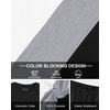 image:imageUOUA Mens 2 Piece Sweatsuits Outfits Short Sleeve Pullover Loungewear amp Joggers Sweatpants Summer Casual Track Suits SetBlackblockgrey