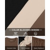 image:imageUOUA Mens 2 Piece Sweatsuits Outfits Short Sleeve Pullover Loungewear amp Joggers Sweatpants Summer Casual Track Suits SetBrownblockbeige