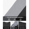 image:imageUOUA Mens 2 Piece Sweatsuits Outfits Short Sleeve Pullover Loungewear amp Joggers Sweatpants Summer Casual Track Suits SetDarkgreyblockwhite