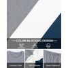 image:imageUOUA Mens 2 Piece Sweatsuits Outfits Short Sleeve Pullover Loungewear amp Joggers Sweatpants Summer Casual Track Suits SetGreyblockwhite