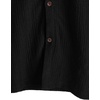 image:imageVATPAVE Mens Casual Button Down Shirt Short Sleeve Summer Shirts Fashion Textured Beach Vacation Shirts for MenBlack