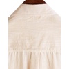 image:imageVATPAVE Mens Chambray Shirt Button Down Short Sleeve Shirt Beach Summer Casual Shirts with Two PocketsBeige