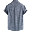 image:imageVATPAVE Mens Chambray Shirt Button Down Short Sleeve Shirt Beach Summer Casual Shirts with Two PocketsBlack