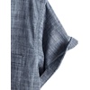 image:imageVATPAVE Mens Chambray Shirt Button Down Short Sleeve Shirt Beach Summer Casual Shirts with Two PocketsBlack